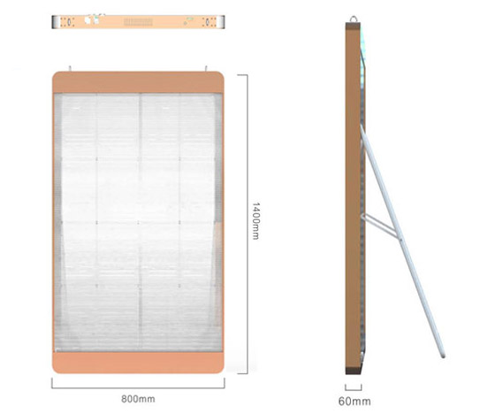 透明LED廣告機常規(guī)尺寸有哪些
