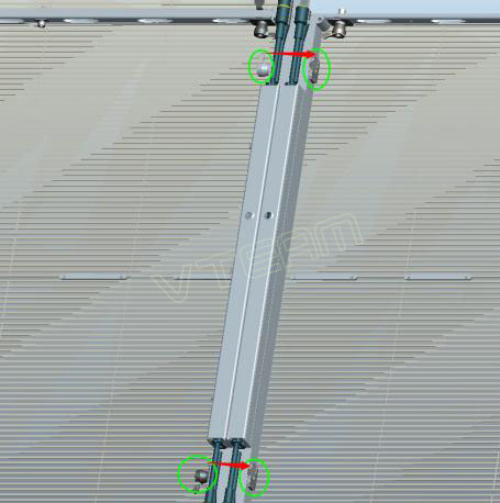 屏體橫向快速鎖的固定