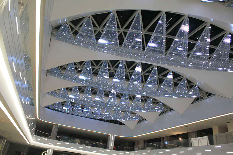 九江快樂(lè)城透明異形天幕項(xiàng)目