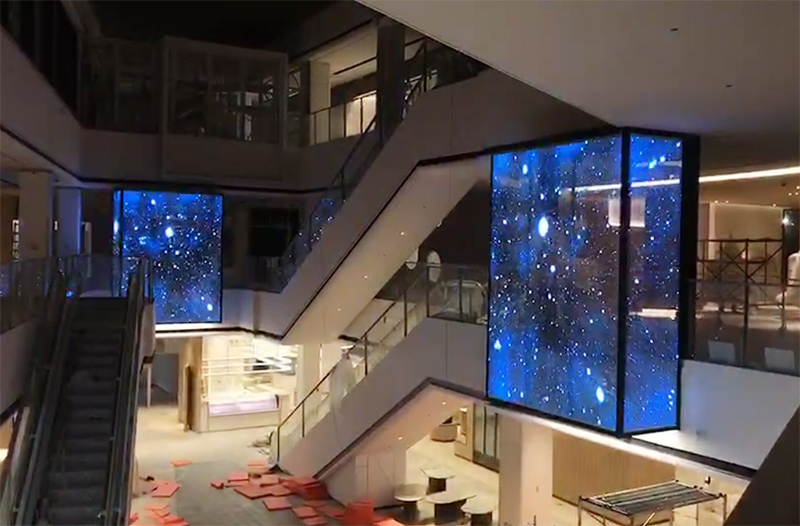 湖北荊門種子廣場(chǎng)LED透明屏項(xiàng)目