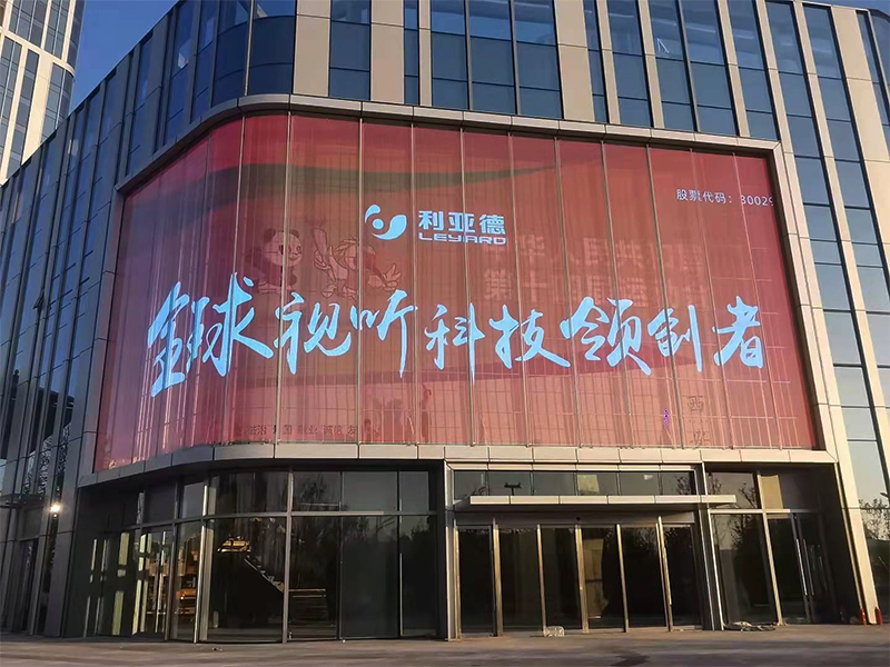 西安奧體中心地鐵口LED透明屏項目