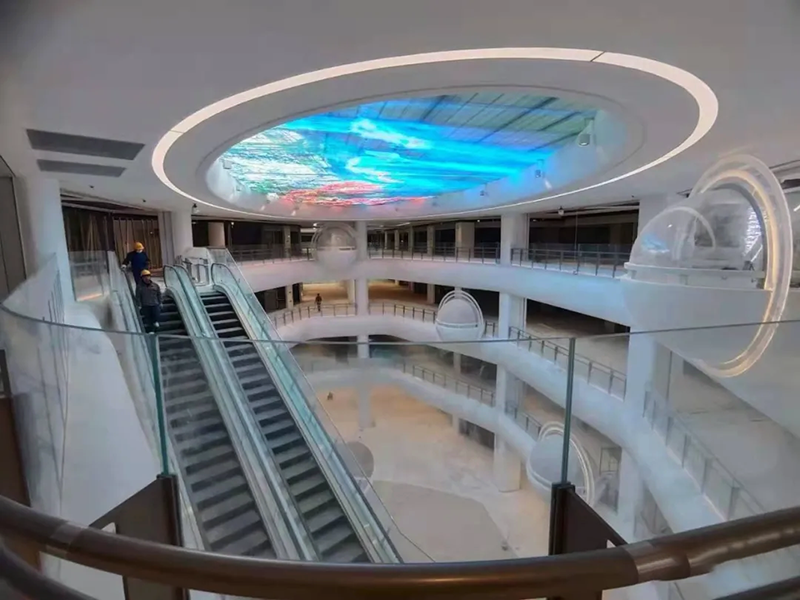 北京金石廣場LED透明天幕屏項(xiàng)目