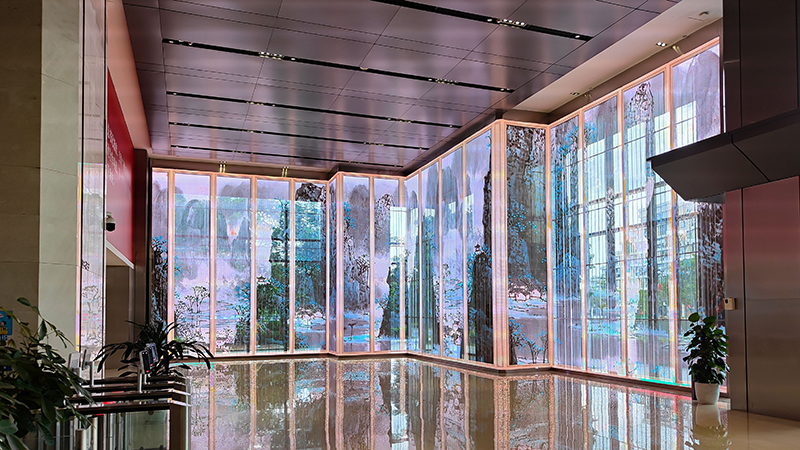 廣州人才大廈LED透明屏項目